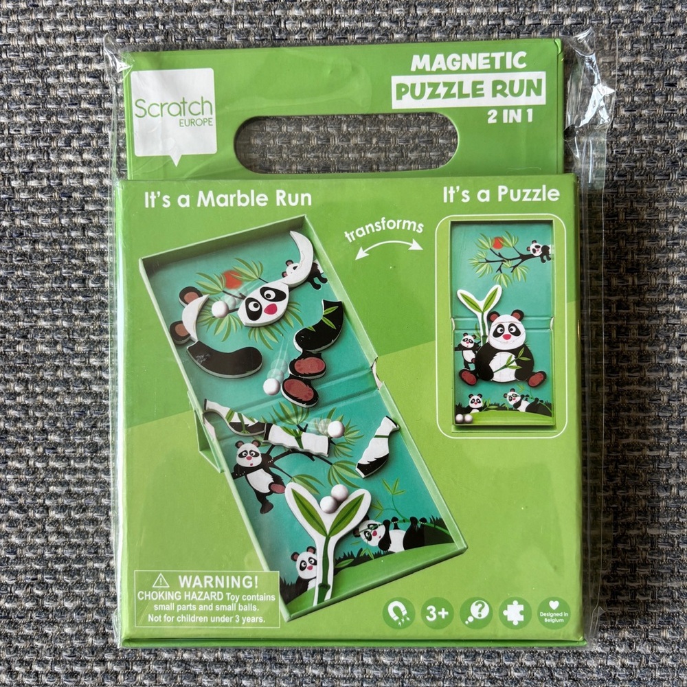 Magnetic Marble Run / Puzzle 2-in-1 Game NWT Ages 3+